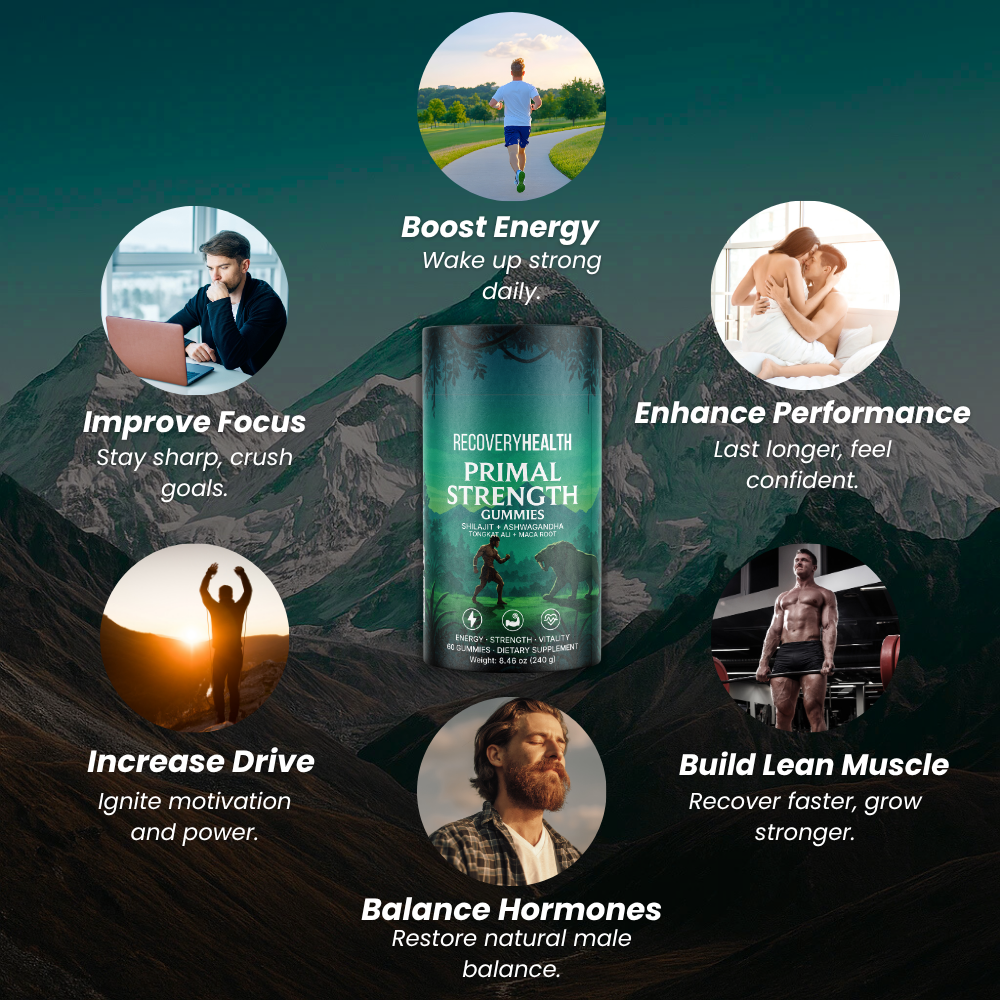 Shilajit Gummies Ashwagandha Tongkat Ali Maca Root