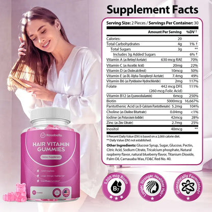 Hair Vitamin Gummies 5000mg