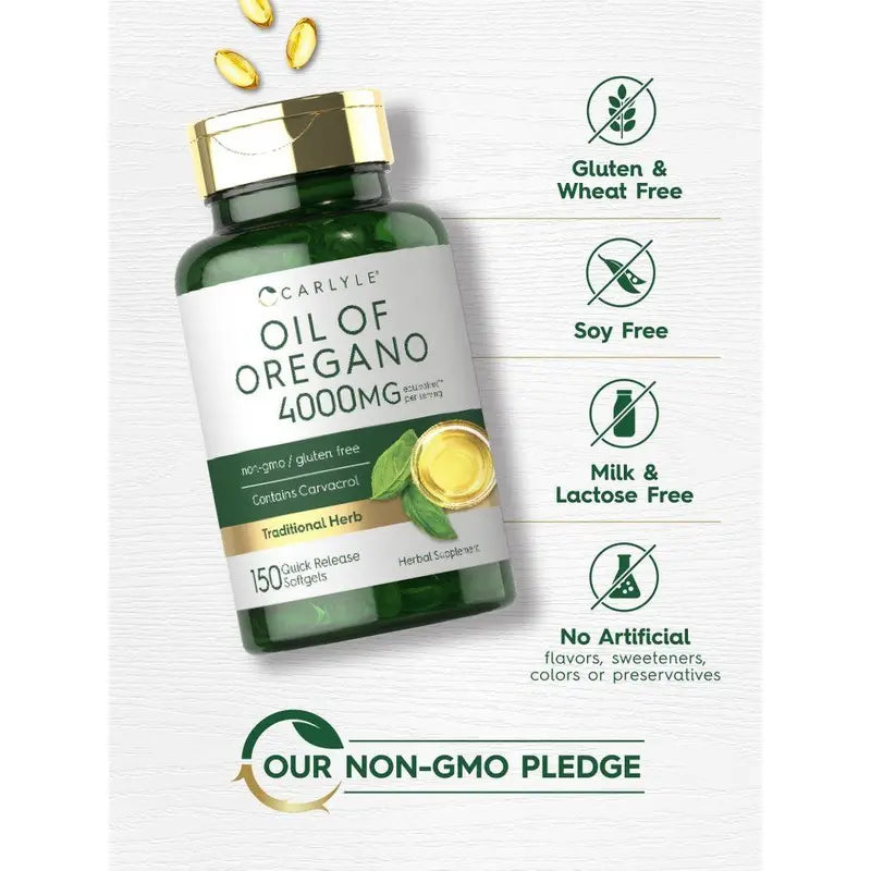 Carlyle Oregano Oil 4000mg Supplement