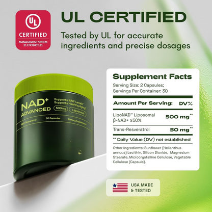 NAD+ Advanced Resveratrol 500mg