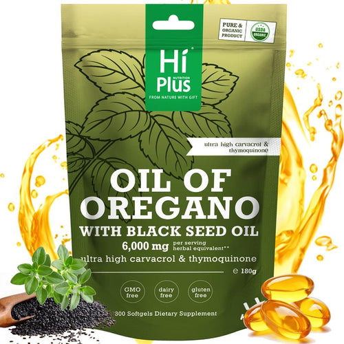 HiPlus Nutrition Oregano Oil with Black Seed Oil