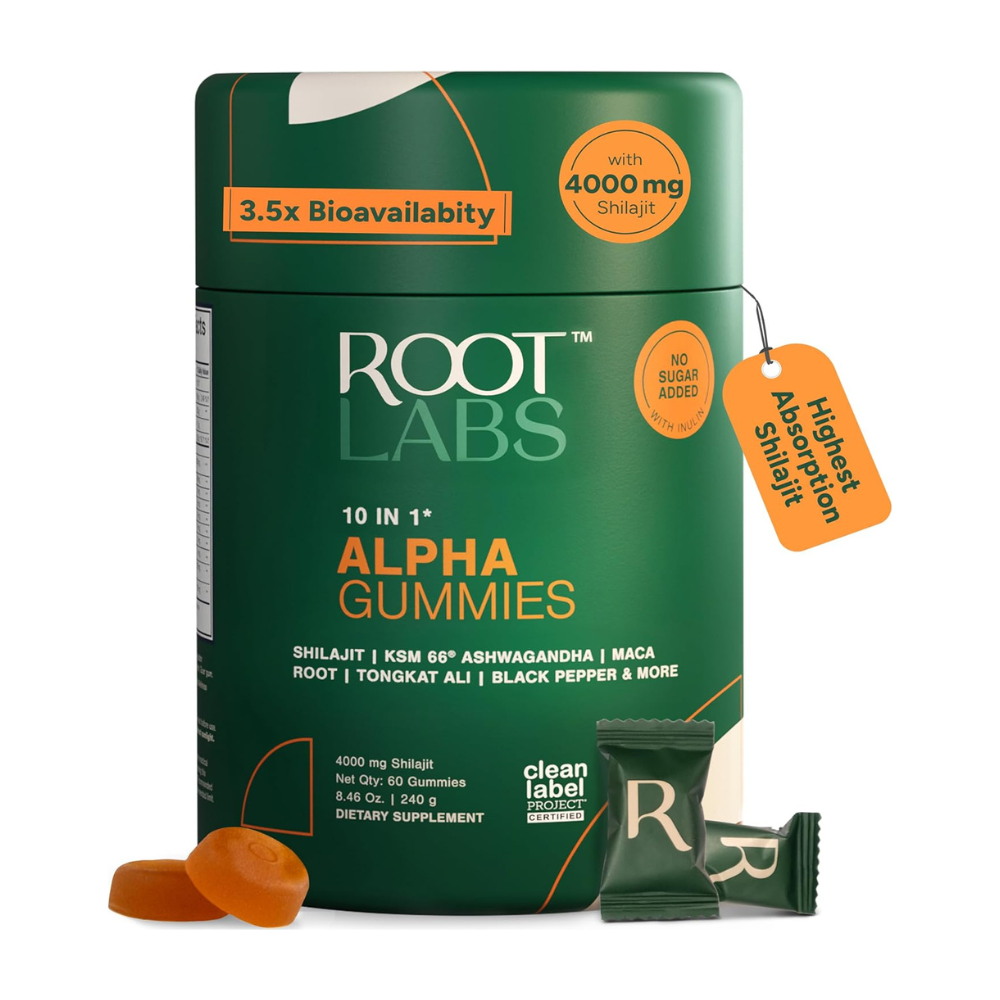 Root Labs Alpha Shilajit Gummies + E-Book