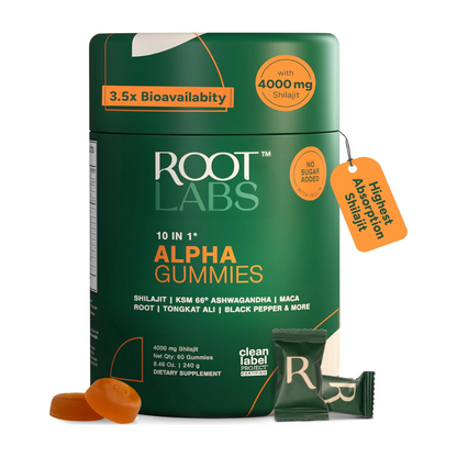 Root Labs Alpha Shilajit Gummies + E-Book