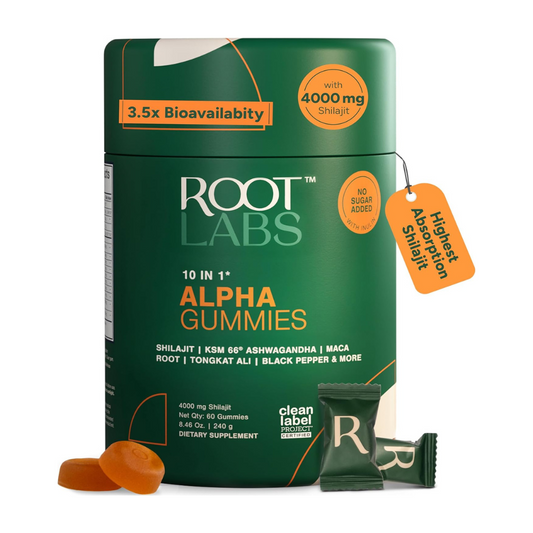 Root Labs Alpha Shilajit Gummies + E-Book