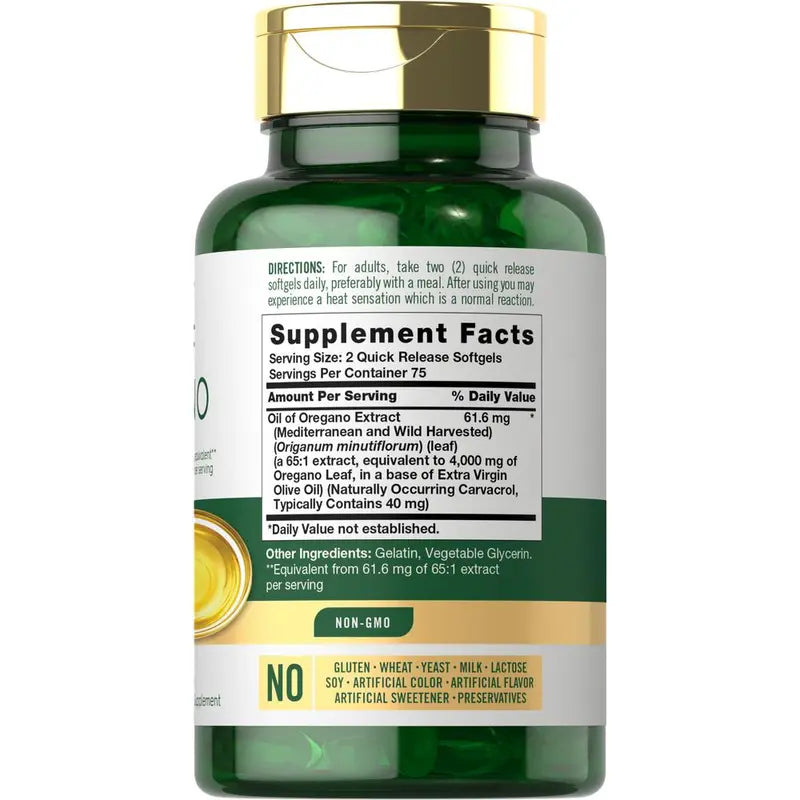Carlyle Oregano Oil 4000mg Supplement