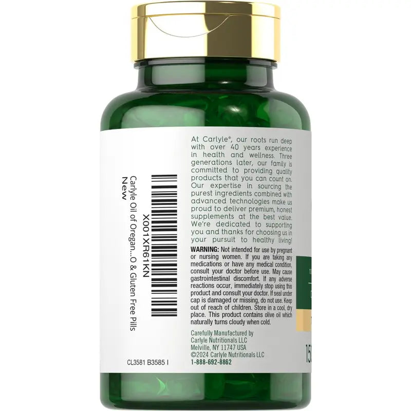 Carlyle Oregano Oil 4000mg Supplement