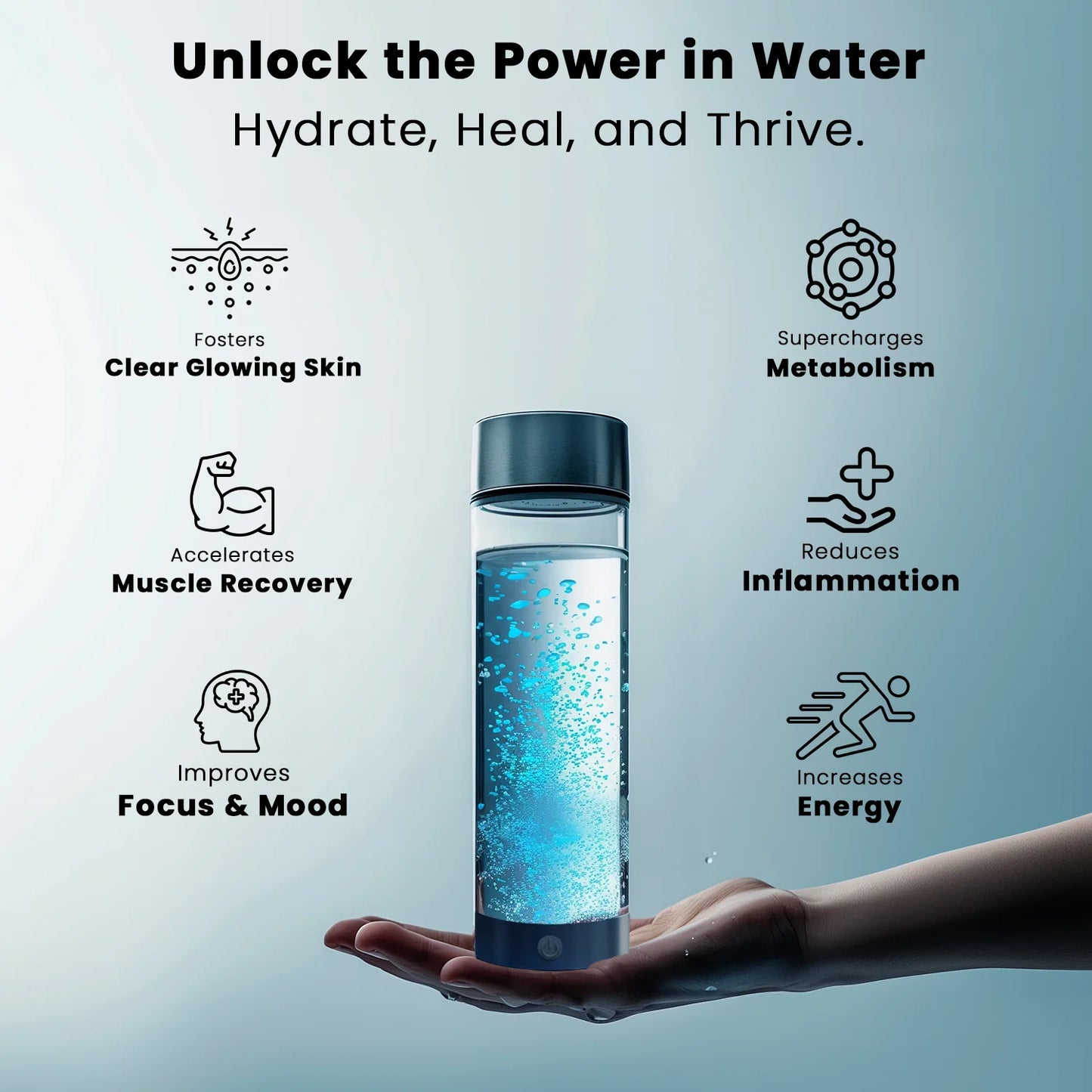 Hydrobotte® Hydrogen Water Bottle